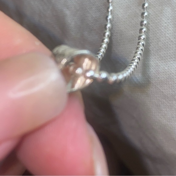 Copper Larimar natural gemstone teardrop pendant - Picture 7 of 9